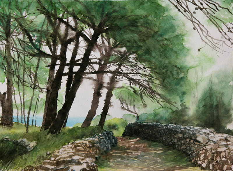 Davorin Manovic, manovic.de, Aquarellmalerei, Stadt Buchen, Odenwald, Buchen im Odenwald, Manovic Maler und Illustrator, Tuschezeichnung, Druck auf Leinwand, Bilderrahmen, Bilder und Rahmen Manovic, Einrahmungswerkstatt, Passepartout, Fine Art Drucke, Großformatdrucker.