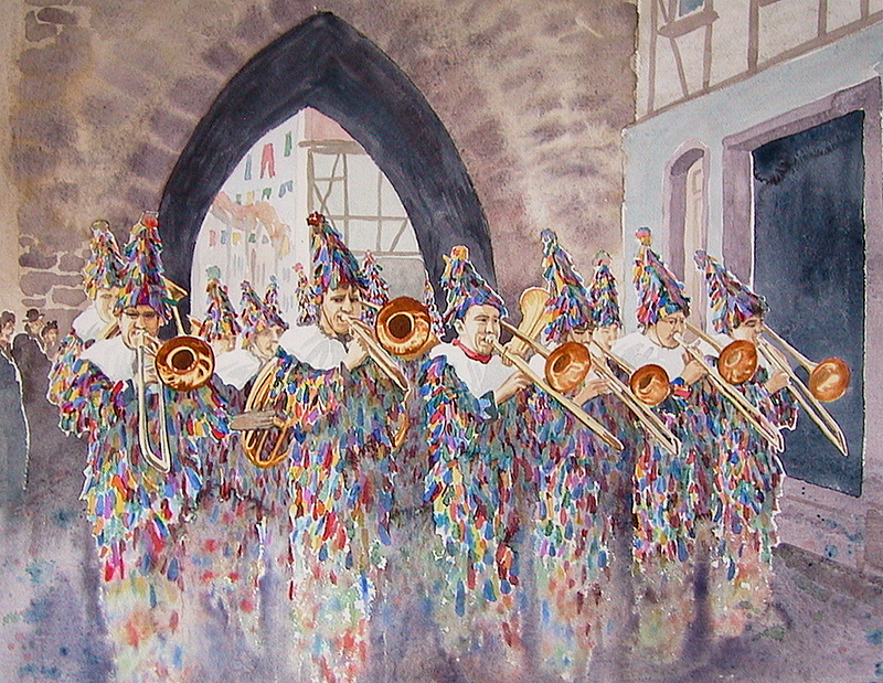 Davorin Manovic, manovic.de, Aquarellmalerei, Stadt Buchen, Odenwald, Buchen im Odenwald, Manovic Maler und Illustrator, Tuschezeichnung, Druck auf Leinwand, Bilderrahmen, Bilder und Rahmen Manovic, Einrahmungswerkstatt, Passepartout, Fine Art Drucke, Großformatdrucker.
